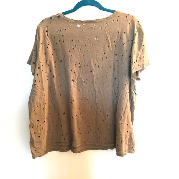 Torrid Army Green Burnout Top - Picture 2 of 4